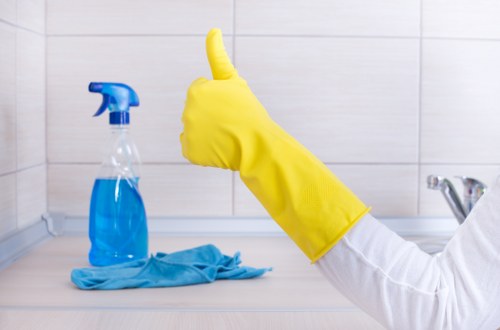 Clean mattress with fresh bedding after cleaning