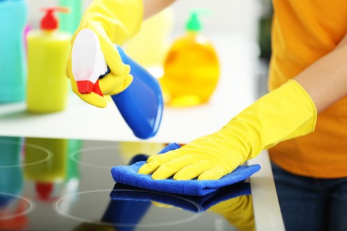 Professional cleaning of shared hallways and staircases