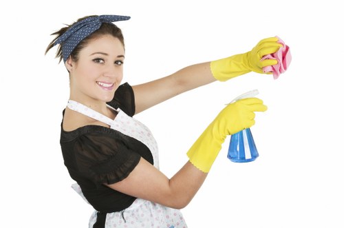 Baking soda sprinkled on mattress surface for deodorizing